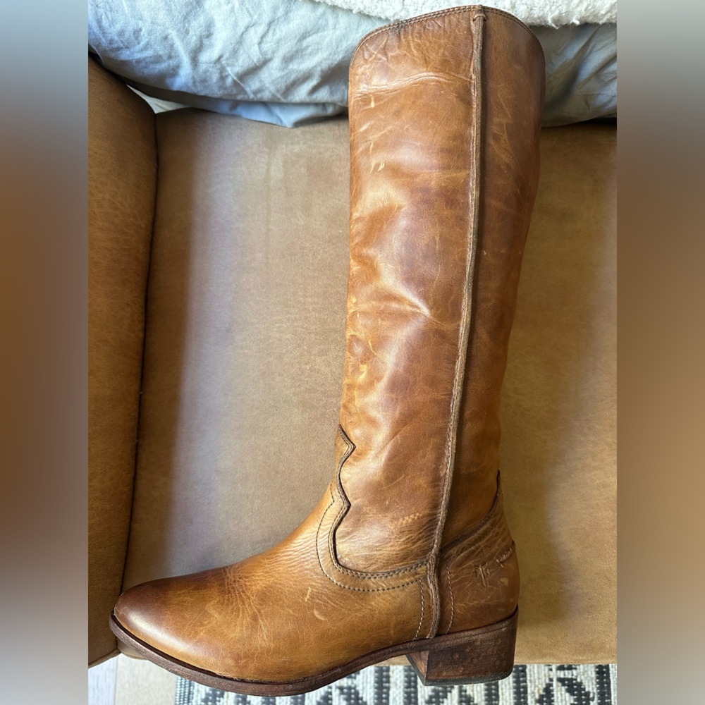 Frye Melissa Button 2 knee high riding boots size 10 - Picture 12 of 16